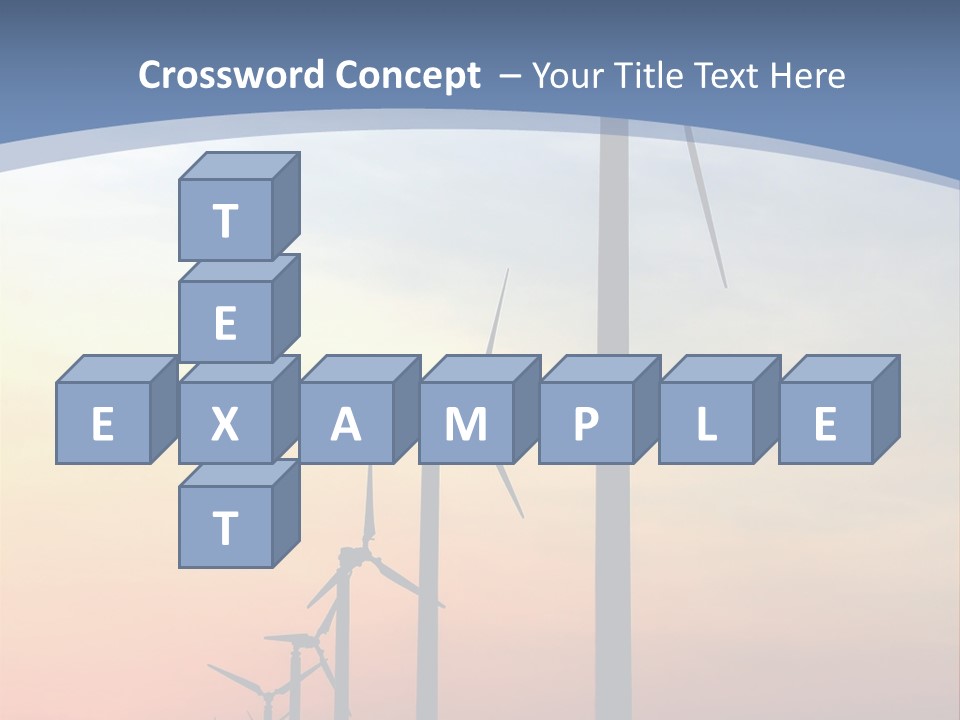 Windmill Turbine Windfarm PowerPoint Template