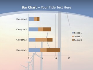 Windmill Turbine Windfarm PowerPoint Template