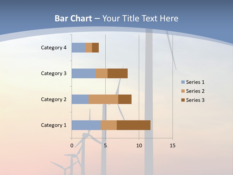 Windmill Turbine Windfarm PowerPoint Template