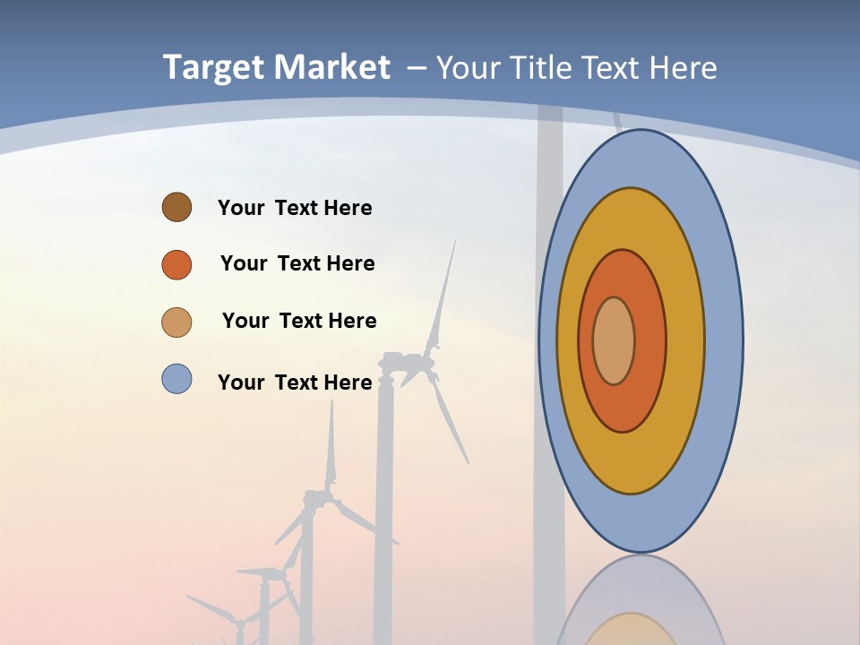 Windmill Turbine Windfarm PowerPoint Template