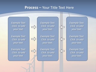 Windmill Turbine Windfarm PowerPoint Template