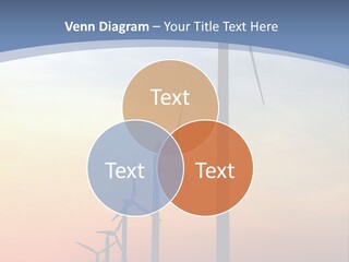 Windmill Turbine Windfarm PowerPoint Template