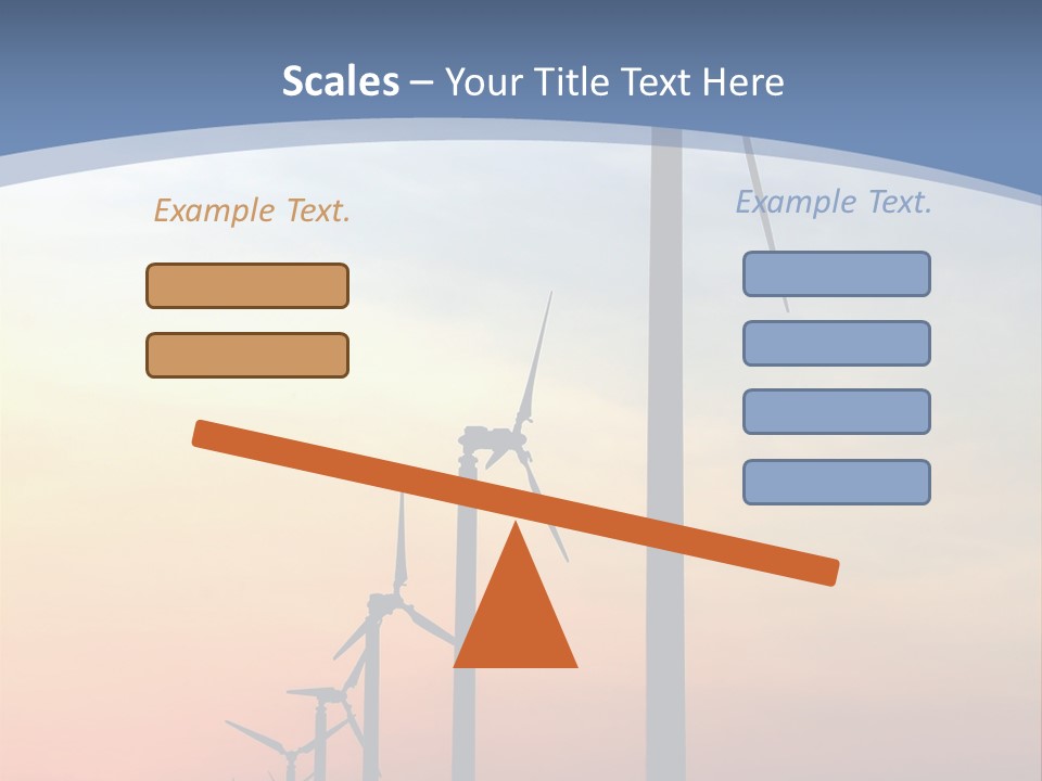 Windmill Turbine Windfarm PowerPoint Template