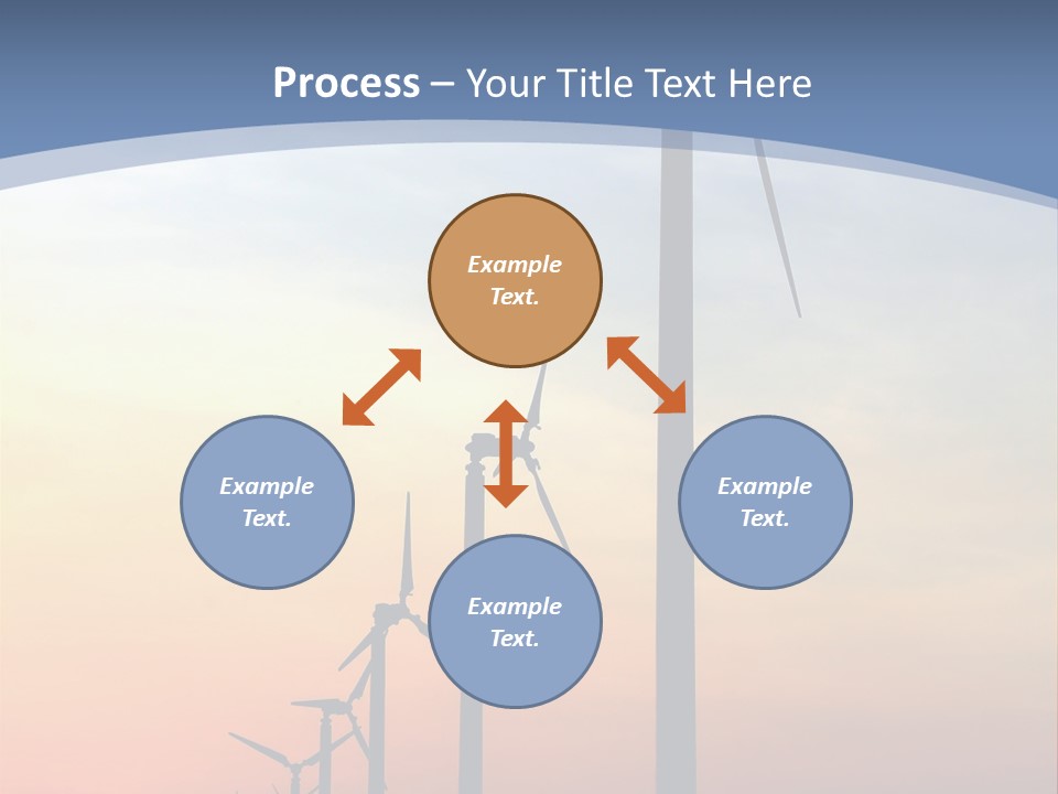 Windmill Turbine Windfarm PowerPoint Template