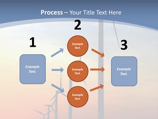 Windmill Turbine Windfarm PowerPoint Template