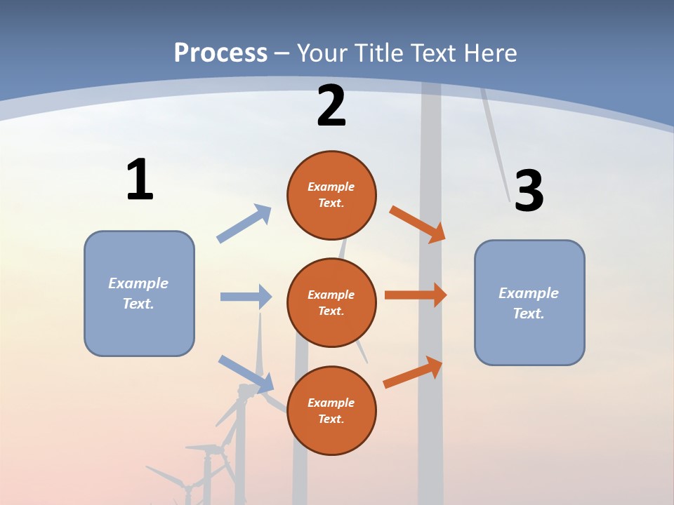 Windmill Turbine Windfarm PowerPoint Template
