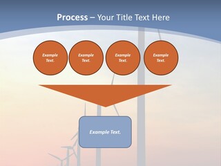 Windmill Turbine Windfarm PowerPoint Template