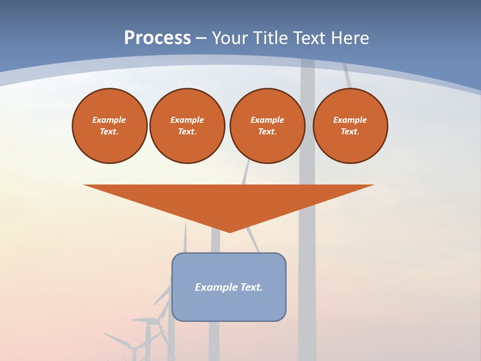 Windmill Turbine Windfarm PowerPoint Template