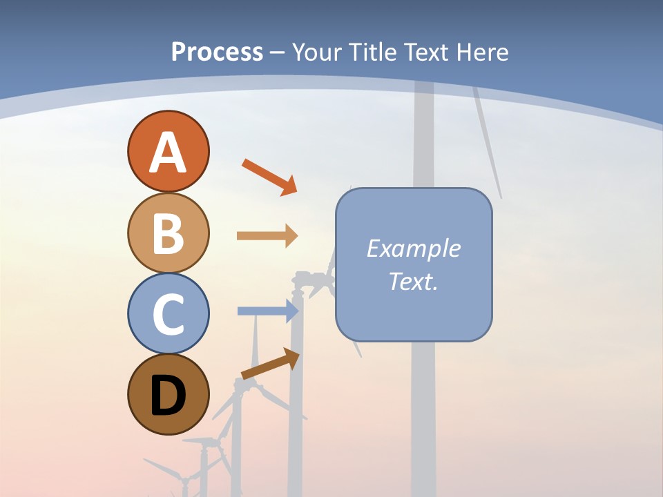 Windmill Turbine Windfarm PowerPoint Template