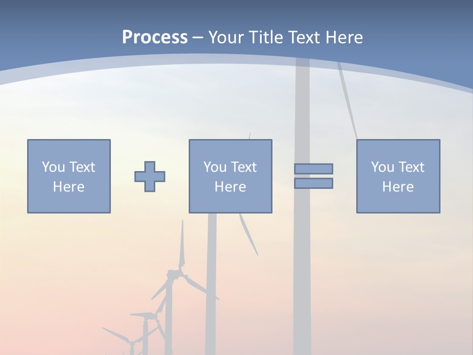 Windmill Turbine Windfarm PowerPoint Template
