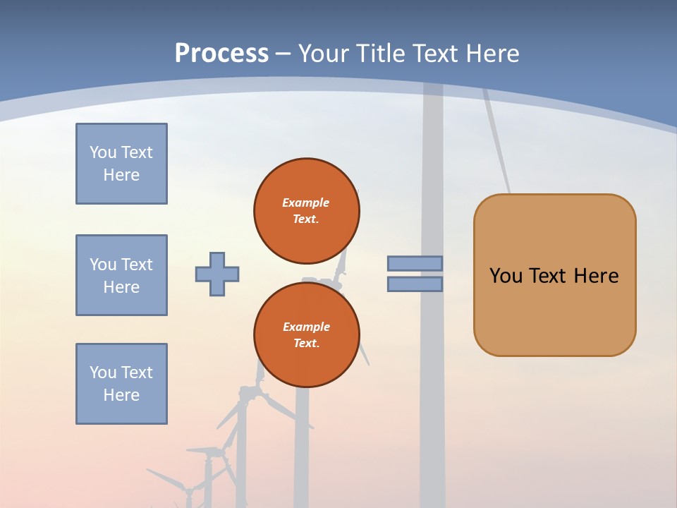 Windmill Turbine Windfarm PowerPoint Template