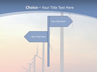 Windmill Turbine Windfarm PowerPoint Template