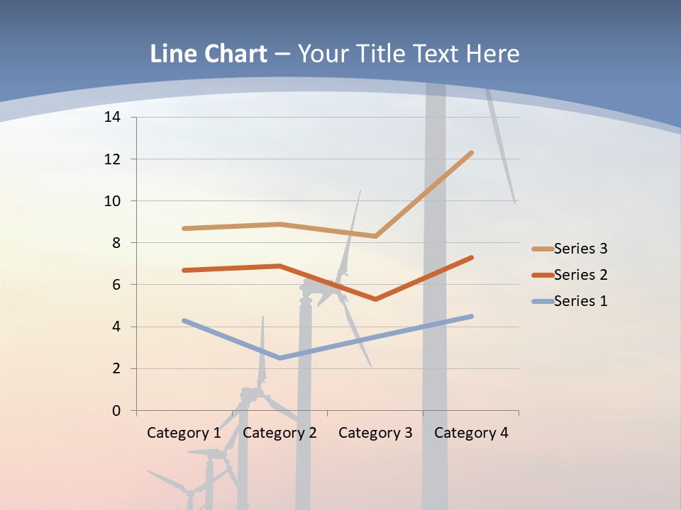 Windmill Turbine Windfarm PowerPoint Template
