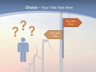 Windmill Turbine Windfarm PowerPoint Template