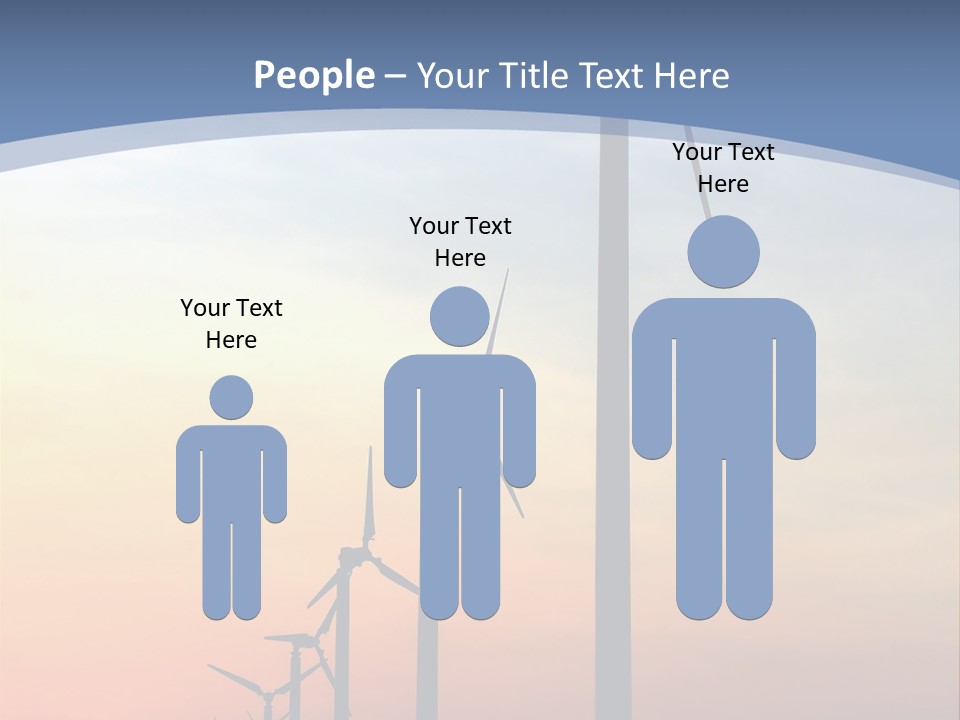 Windmill Turbine Windfarm PowerPoint Template