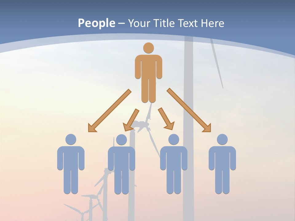 Windmill Turbine Windfarm PowerPoint Template