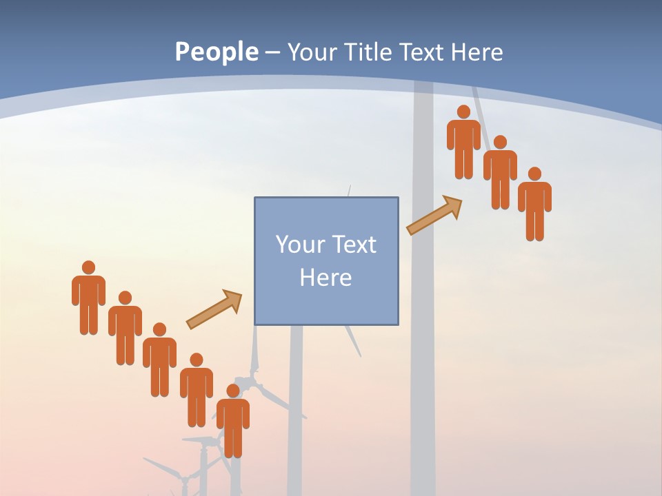 Windmill Turbine Windfarm PowerPoint Template