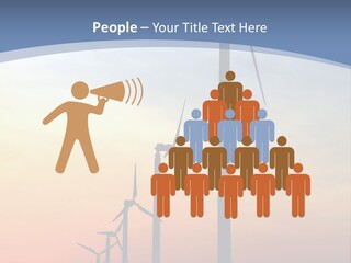 Windmill Turbine Windfarm PowerPoint Template