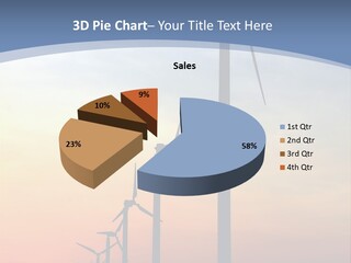 Windmill Turbine Windfarm PowerPoint Template