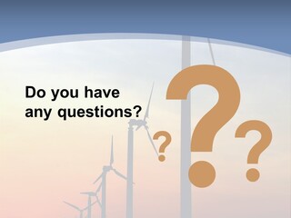 Windmill Turbine Windfarm PowerPoint Template