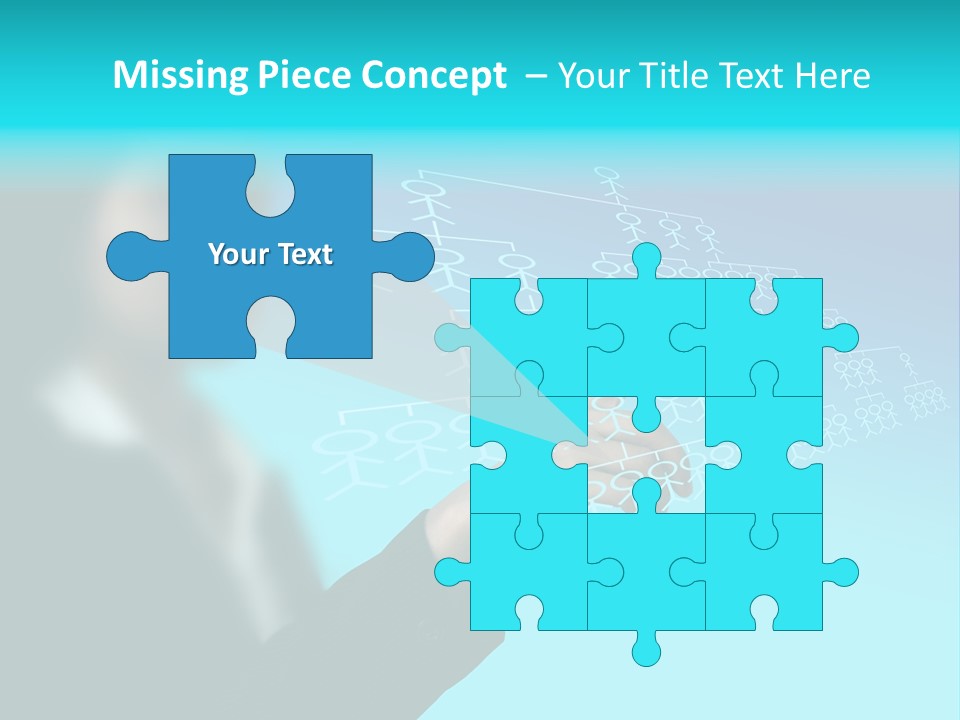 Recruitment Hand Technology PowerPoint Template