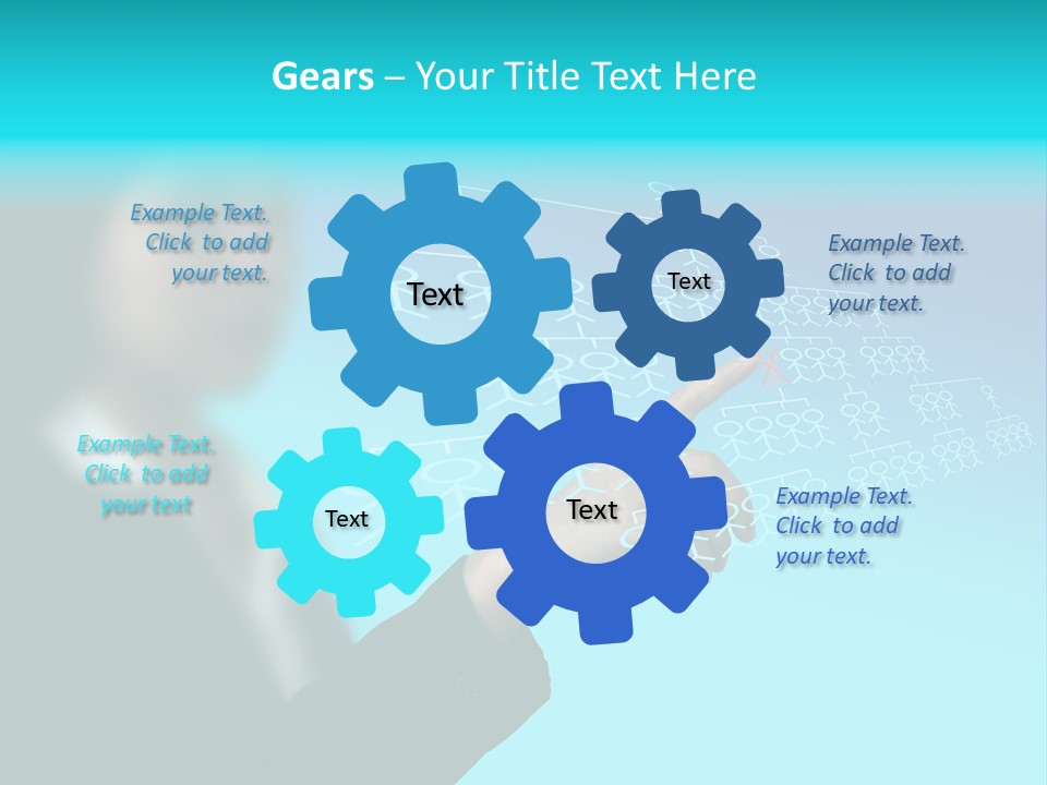 Recruitment Hand Technology PowerPoint Template