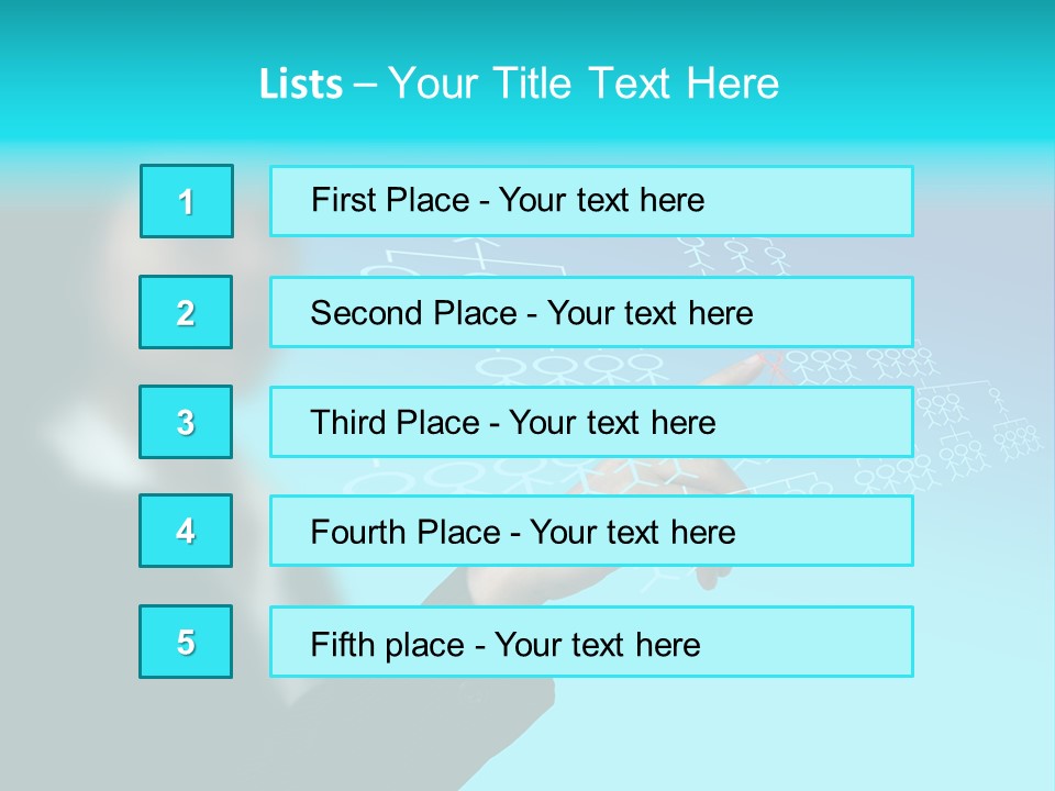 Recruitment Hand Technology PowerPoint Template