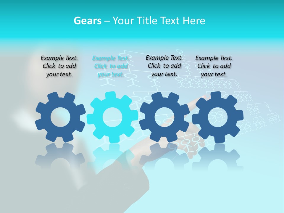 Recruitment Hand Technology PowerPoint Template