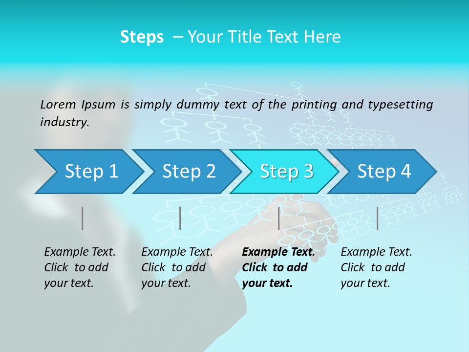 Recruitment Hand Technology PowerPoint Template