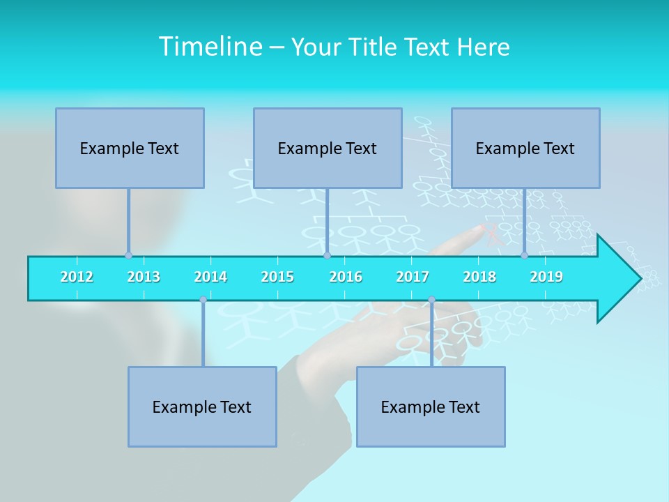 Recruitment Hand Technology PowerPoint Template