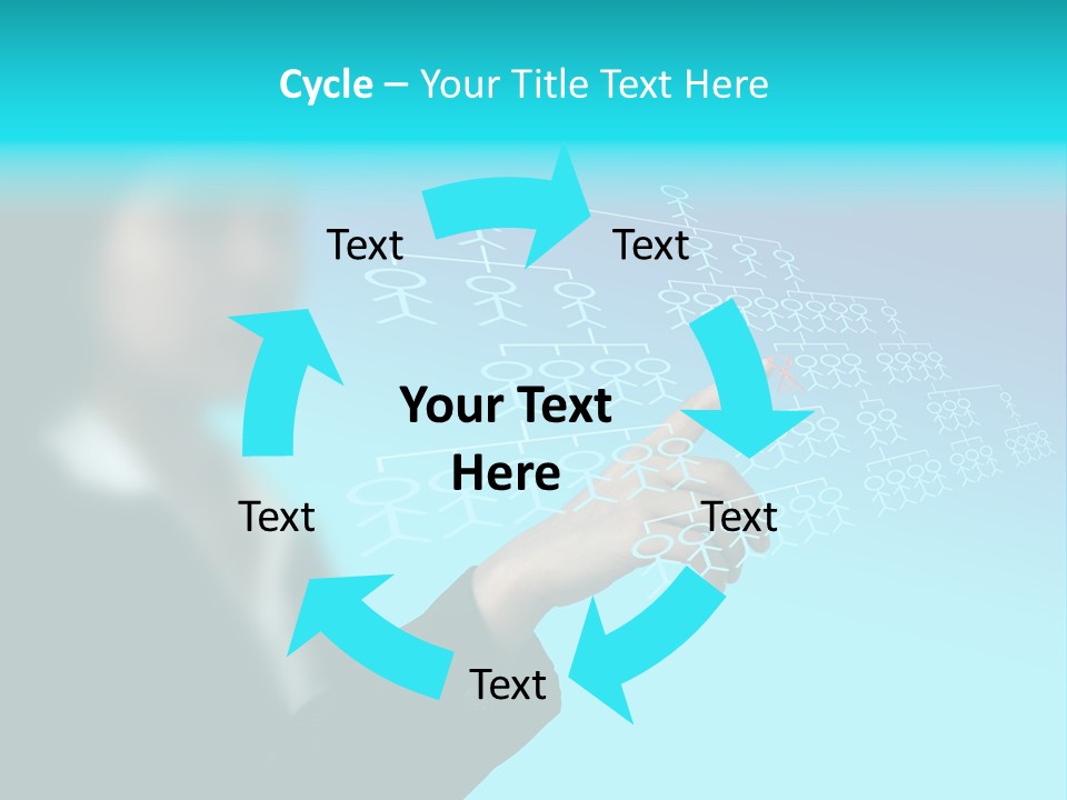 Recruitment Hand Technology PowerPoint Template