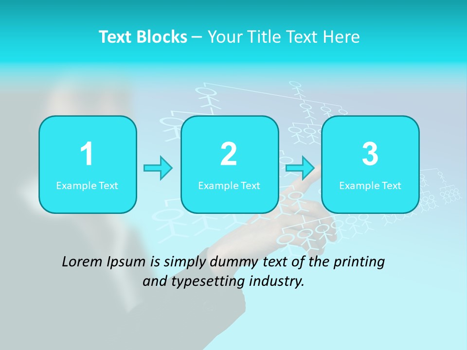 Recruitment Hand Technology PowerPoint Template
