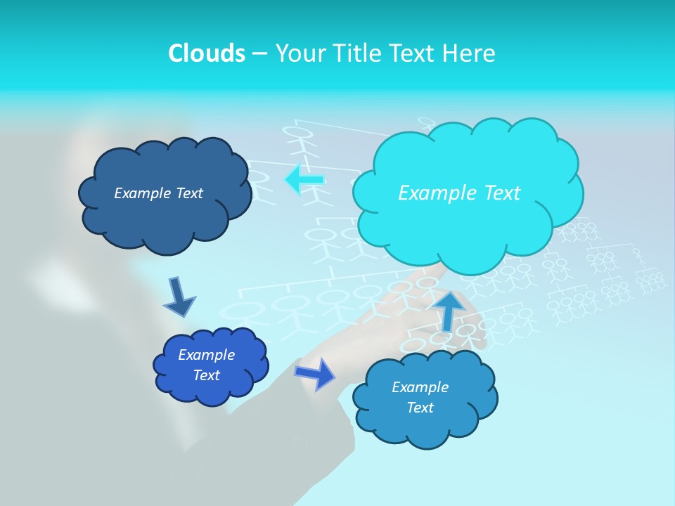 Recruitment Hand Technology PowerPoint Template