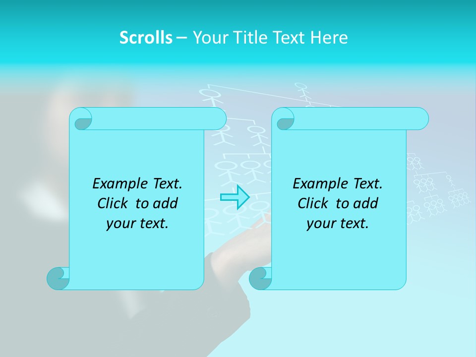 Recruitment Hand Technology PowerPoint Template