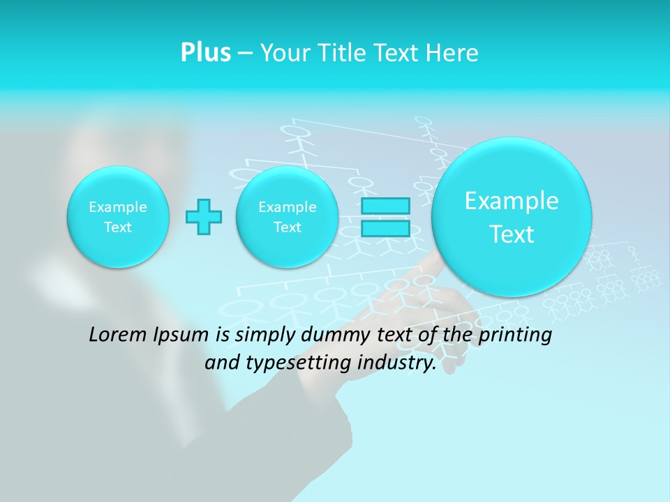 Recruitment Hand Technology PowerPoint Template