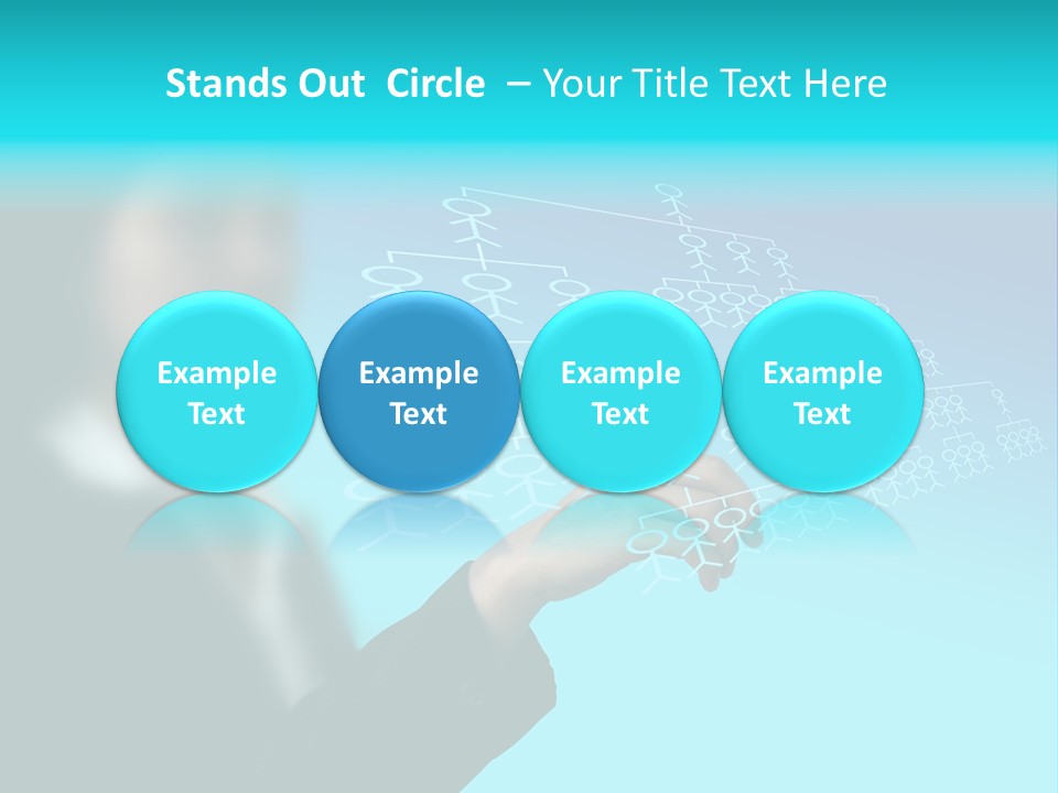 Recruitment Hand Technology PowerPoint Template