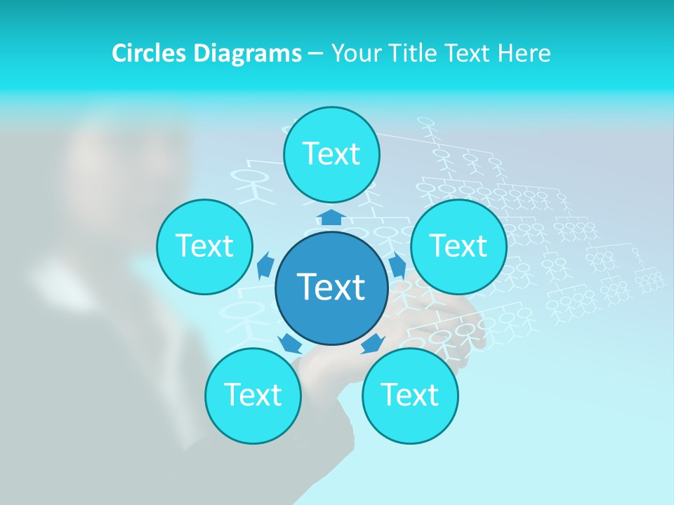 Recruitment Hand Technology PowerPoint Template