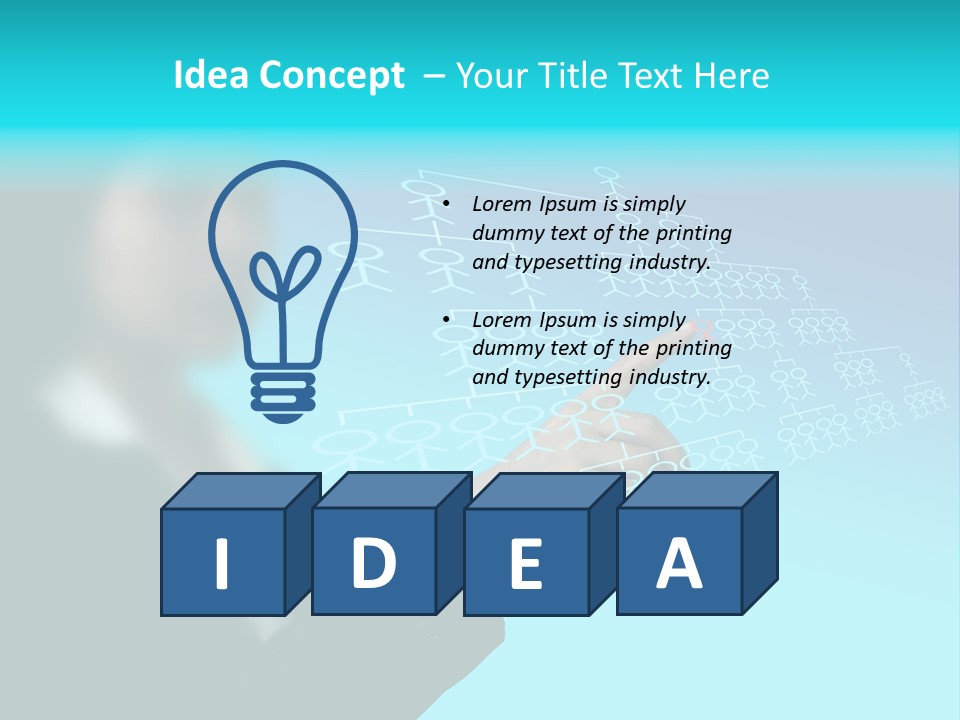 Recruitment Hand Technology PowerPoint Template