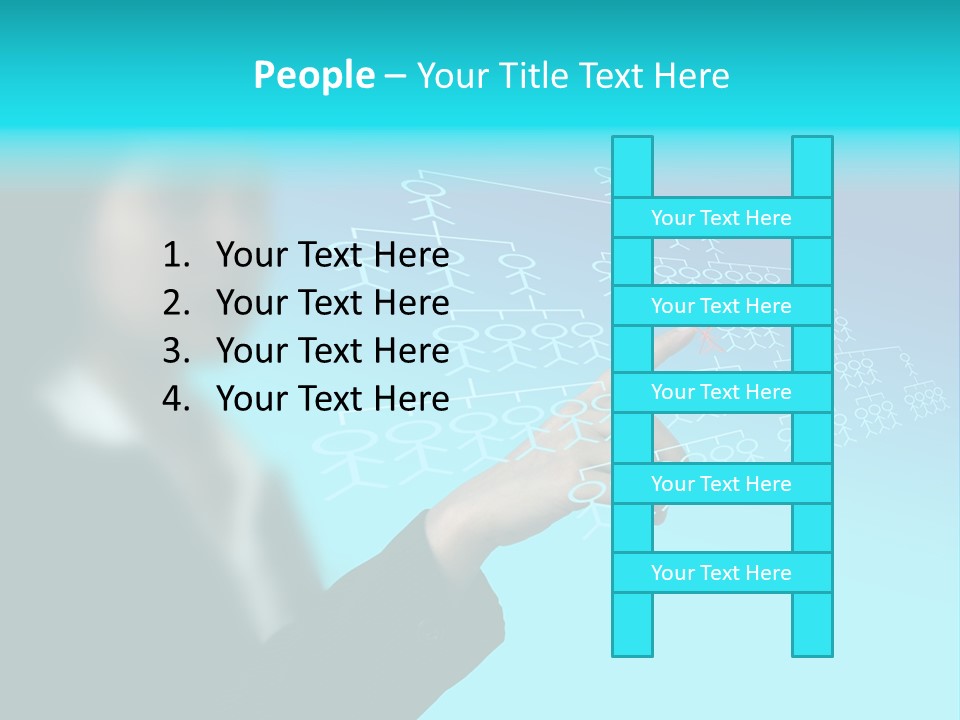 Recruitment Hand Technology PowerPoint Template
