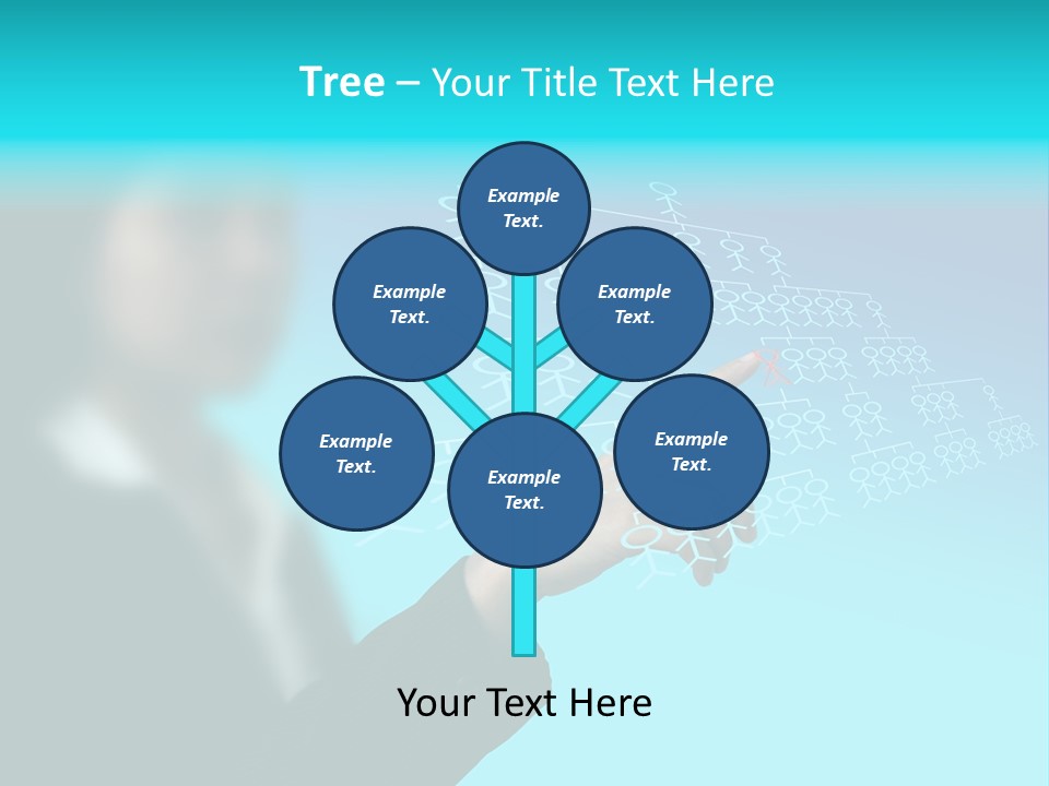 Recruitment Hand Technology PowerPoint Template