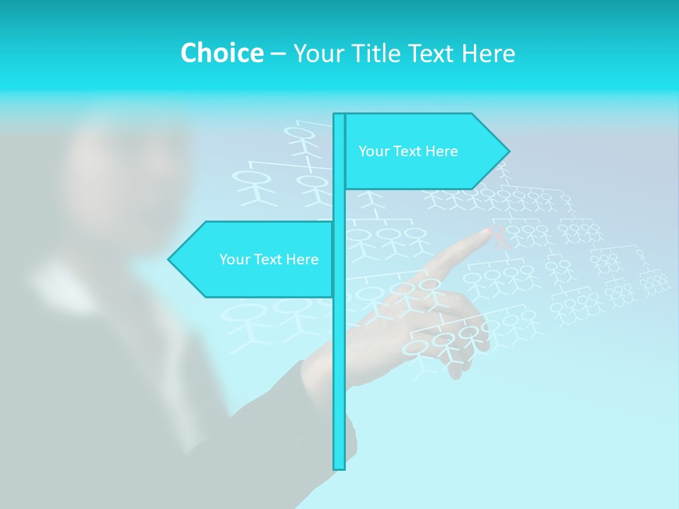 Recruitment Hand Technology PowerPoint Template