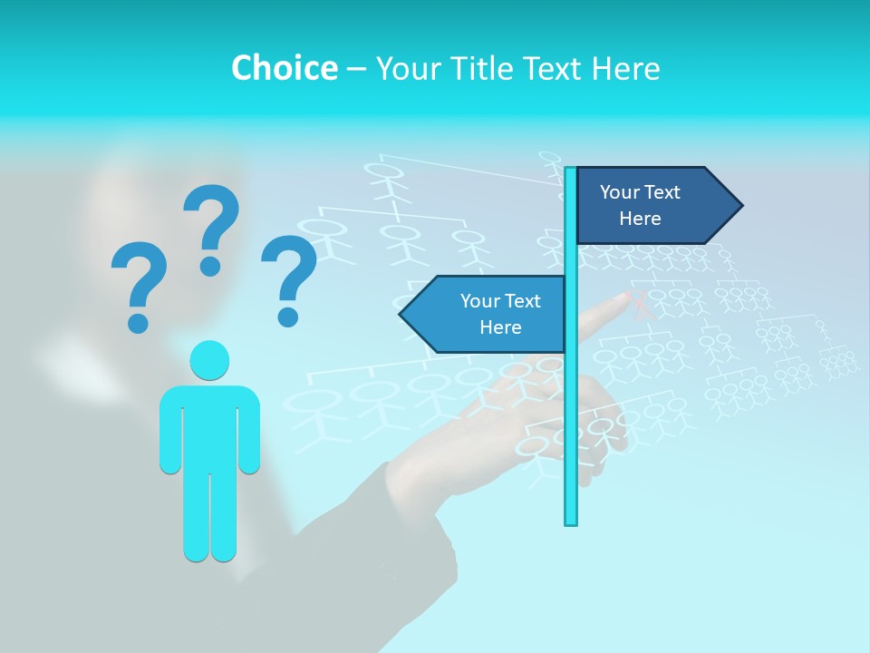 Recruitment Hand Technology PowerPoint Template