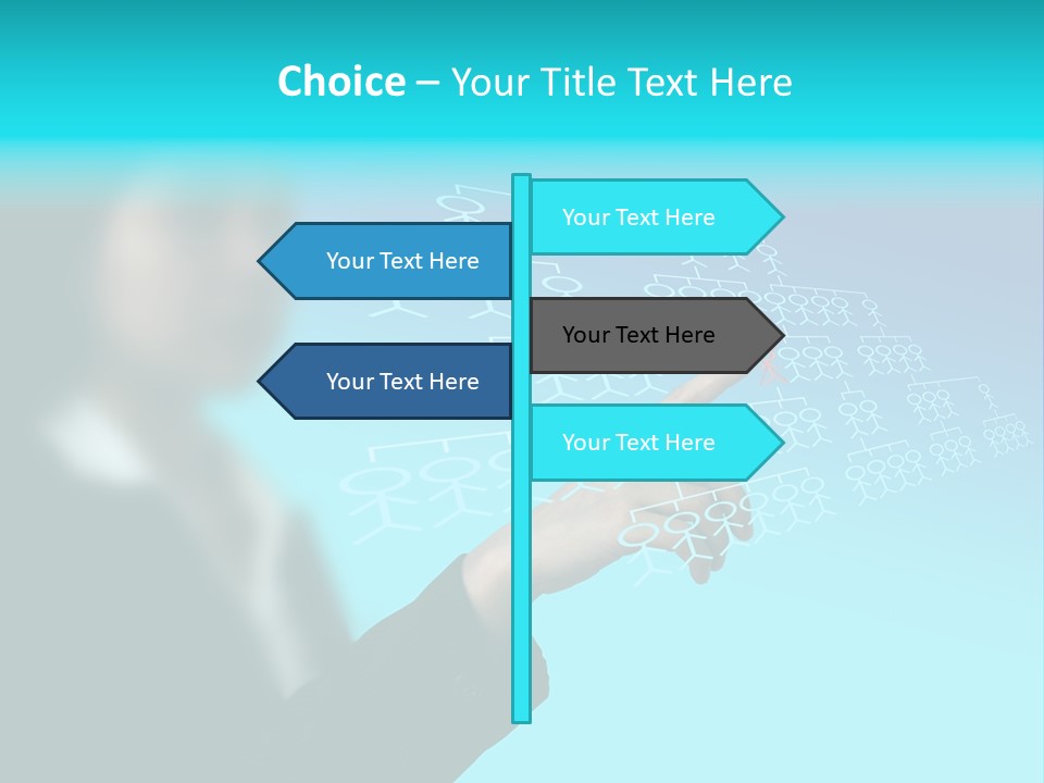 Recruitment Hand Technology PowerPoint Template