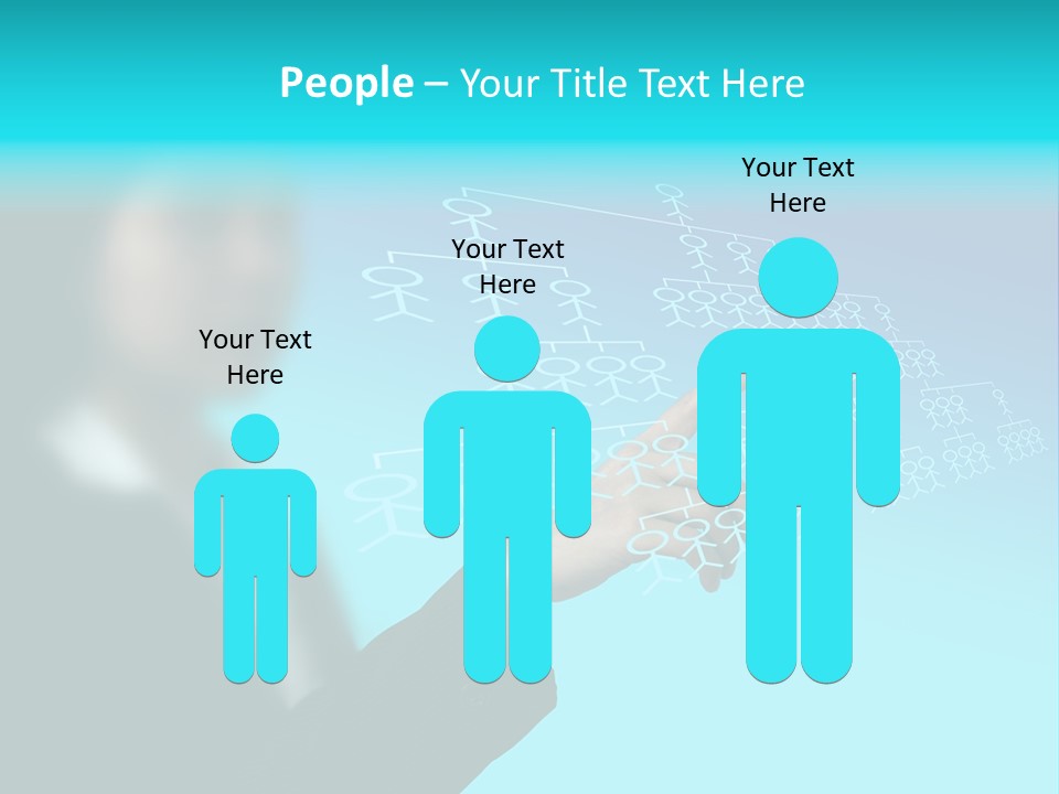 Recruitment Hand Technology PowerPoint Template