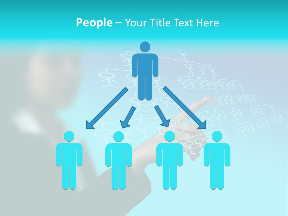 Recruitment Hand Technology PowerPoint Template