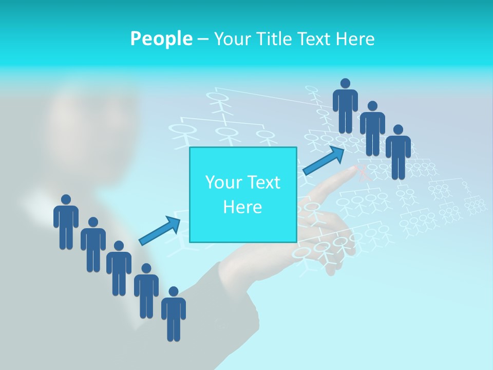 Recruitment Hand Technology PowerPoint Template