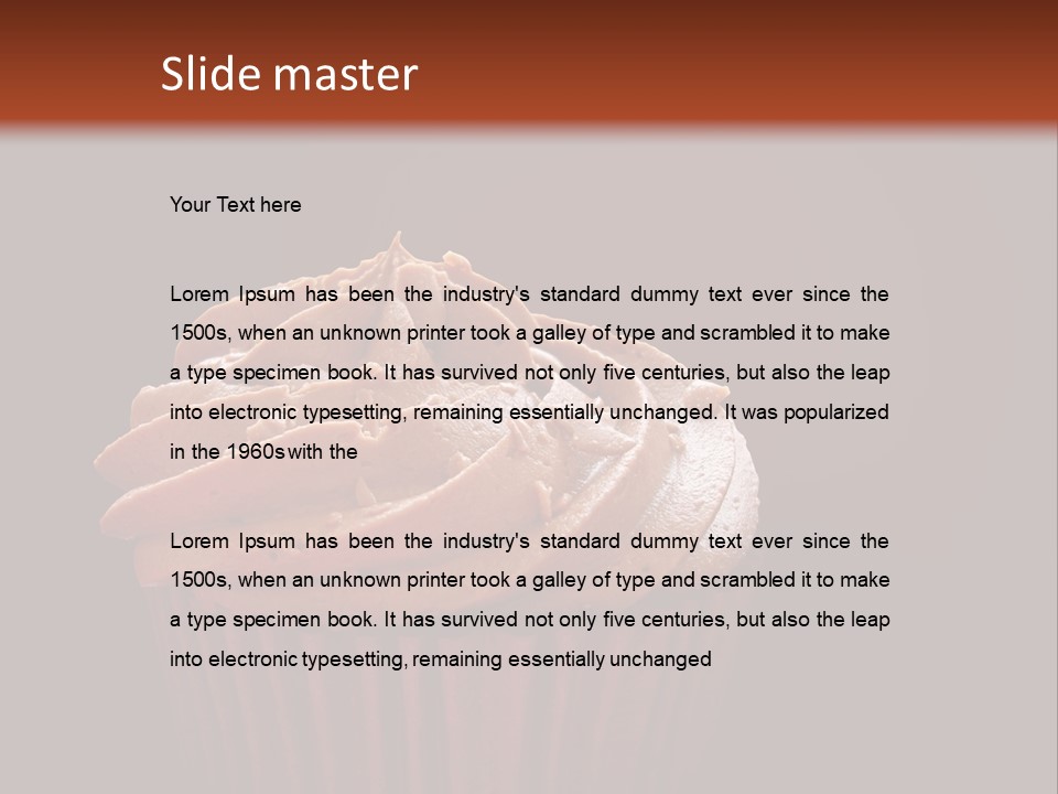 Muffin Sweet Sponge PowerPoint Template