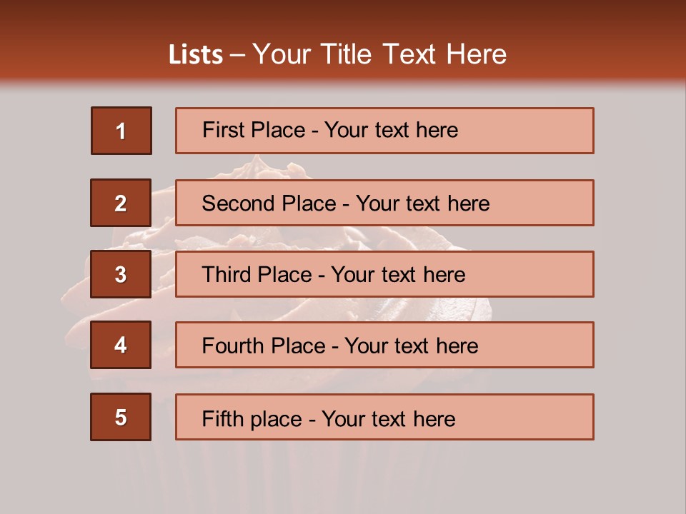 Muffin Sweet Sponge PowerPoint Template