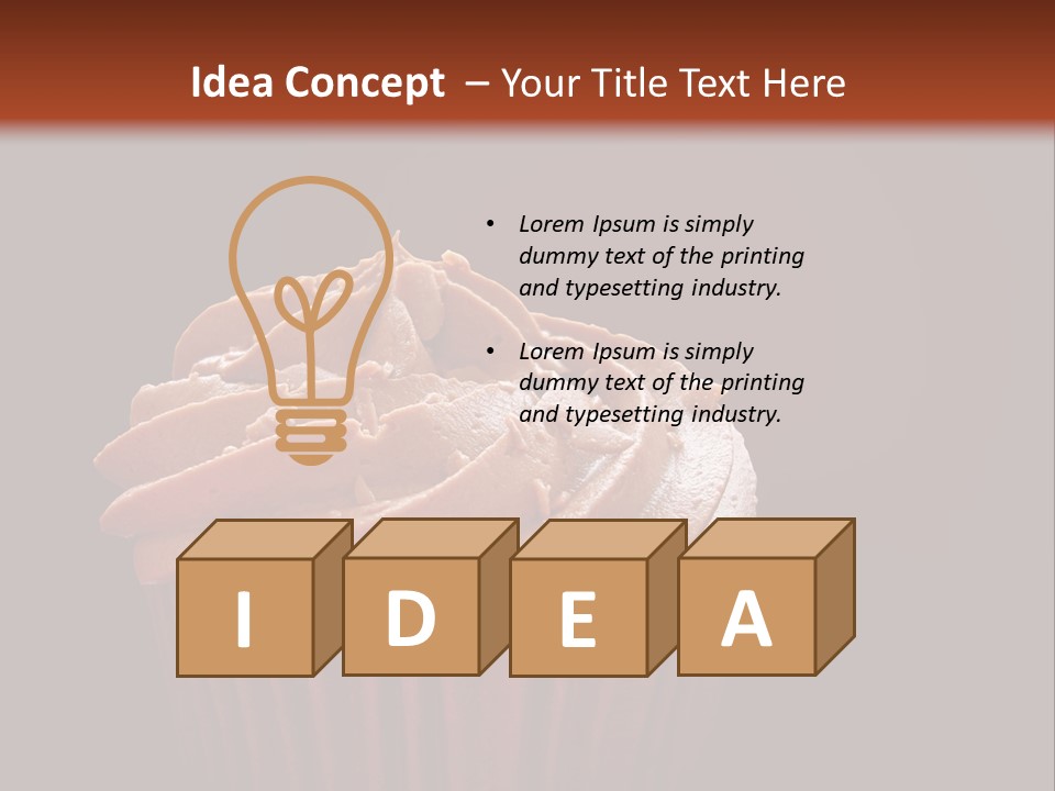 Muffin Sweet Sponge PowerPoint Template