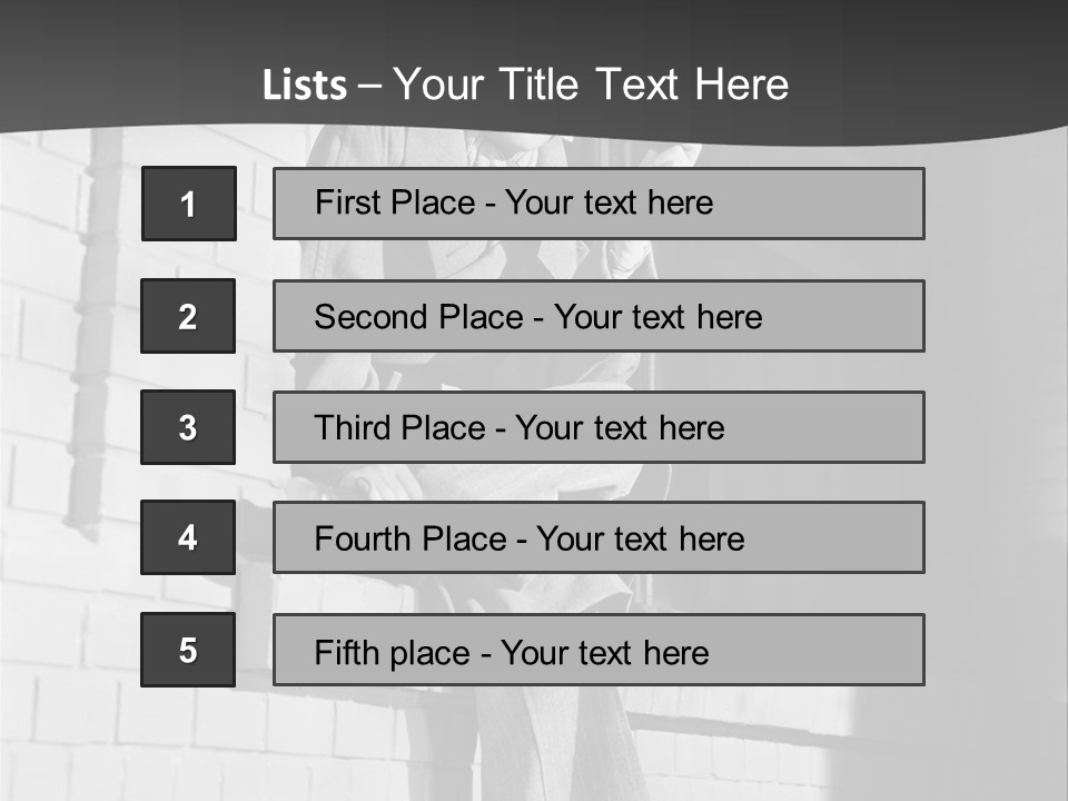 Daylight Trench Coat Smile PowerPoint Template